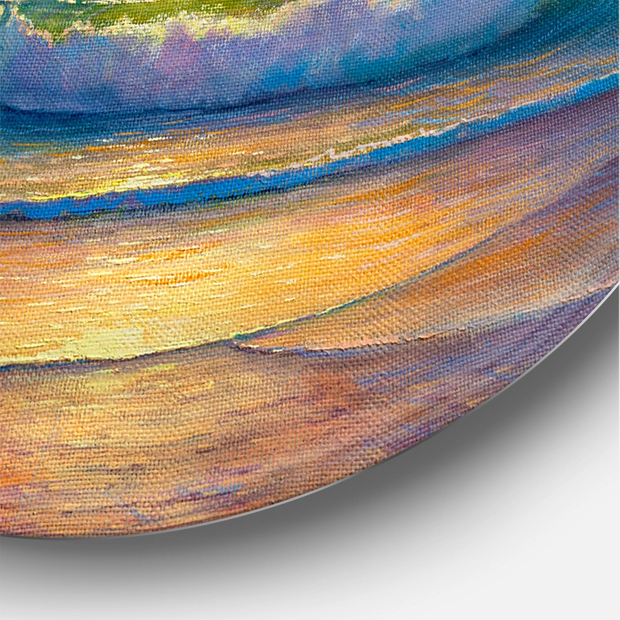 Designart - Romantic Beach During Warm Sunset